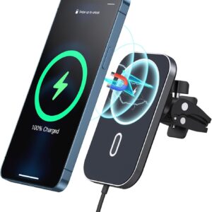 15W Magnetic Wireless Mobile Phone Holder Car Charger